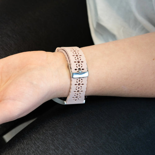 Bandz Levowatch Tiny Patterned Silicone Strap (Pink)