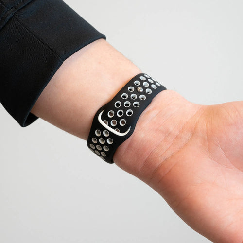 Bandz Levowatch Tiny Sport Strap 'Deluxe' (Black/White)