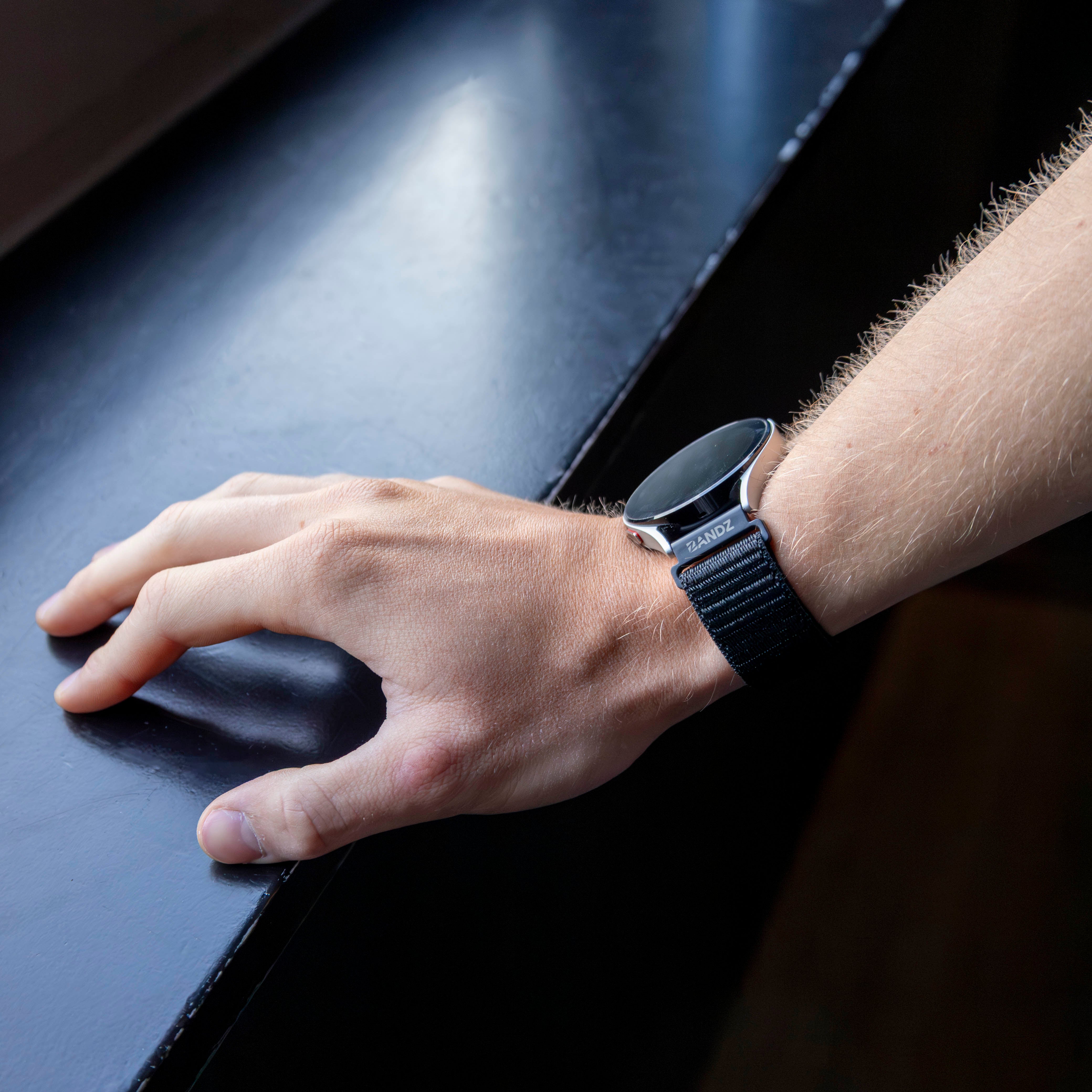 Bandz OnePlus Watch Lite Nylon Loop Strap (Black)