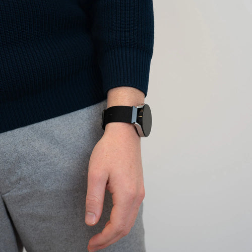 Bandz Levowatch Tiny Buckled Nylon Strap (Black)