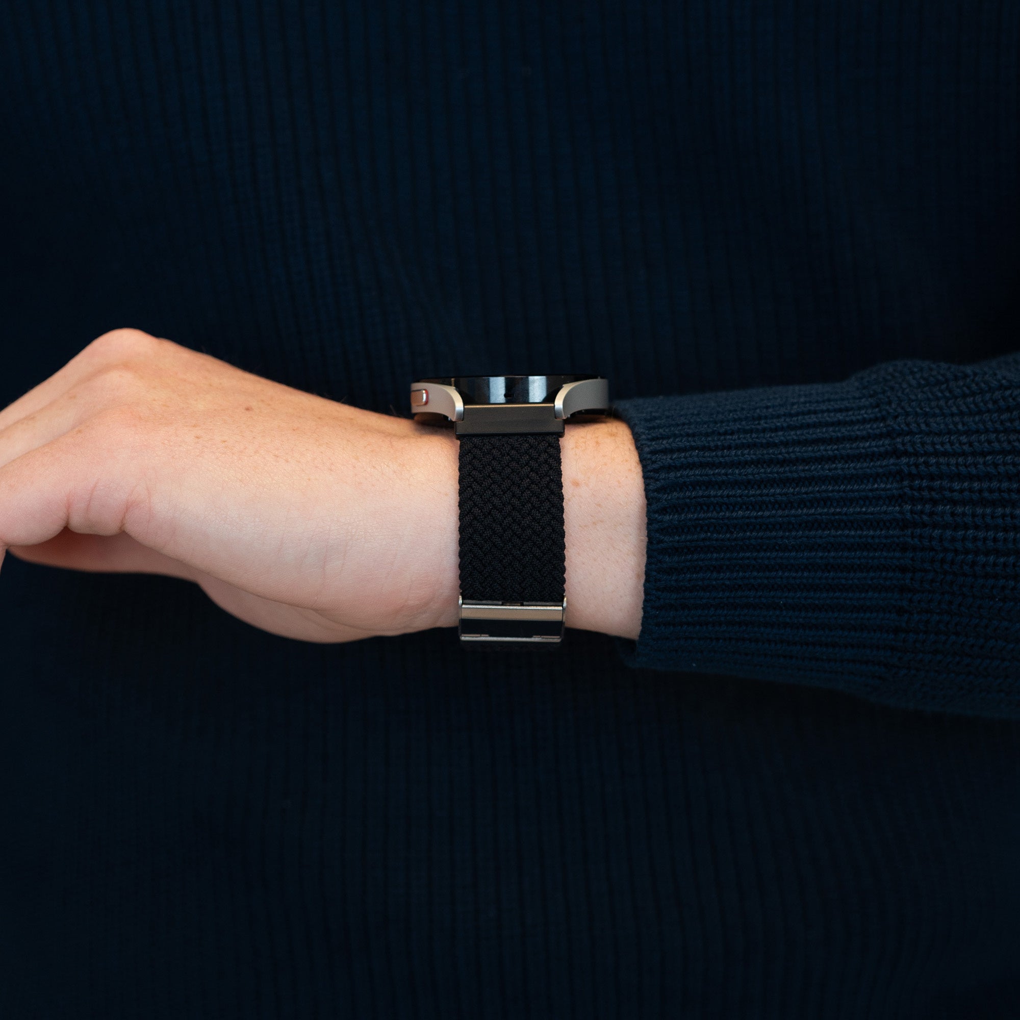 Bandz Correa nylon tejida Amazfit Bip 6 (negra)