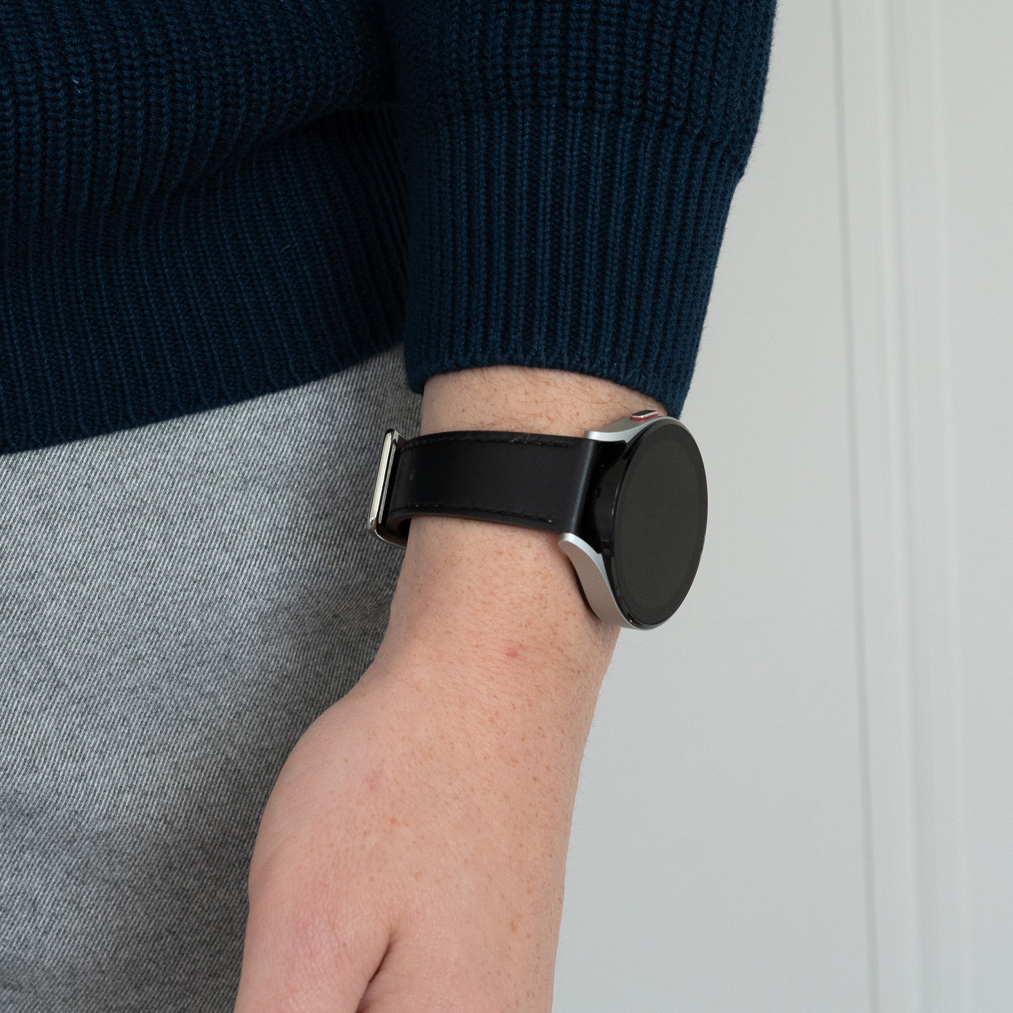 Bandz Correa cuero 'De lujo' Samsung Galaxy Watch 7 - 40mm (negro)