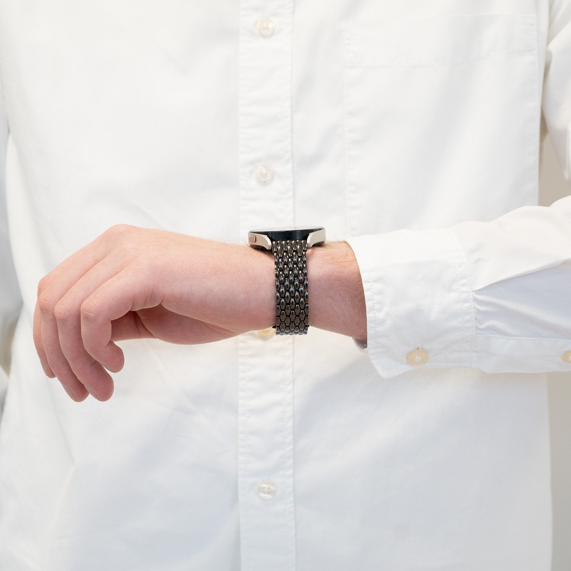 Bandz Xiaomi Watch S4 Sport Steel Strap (Black)