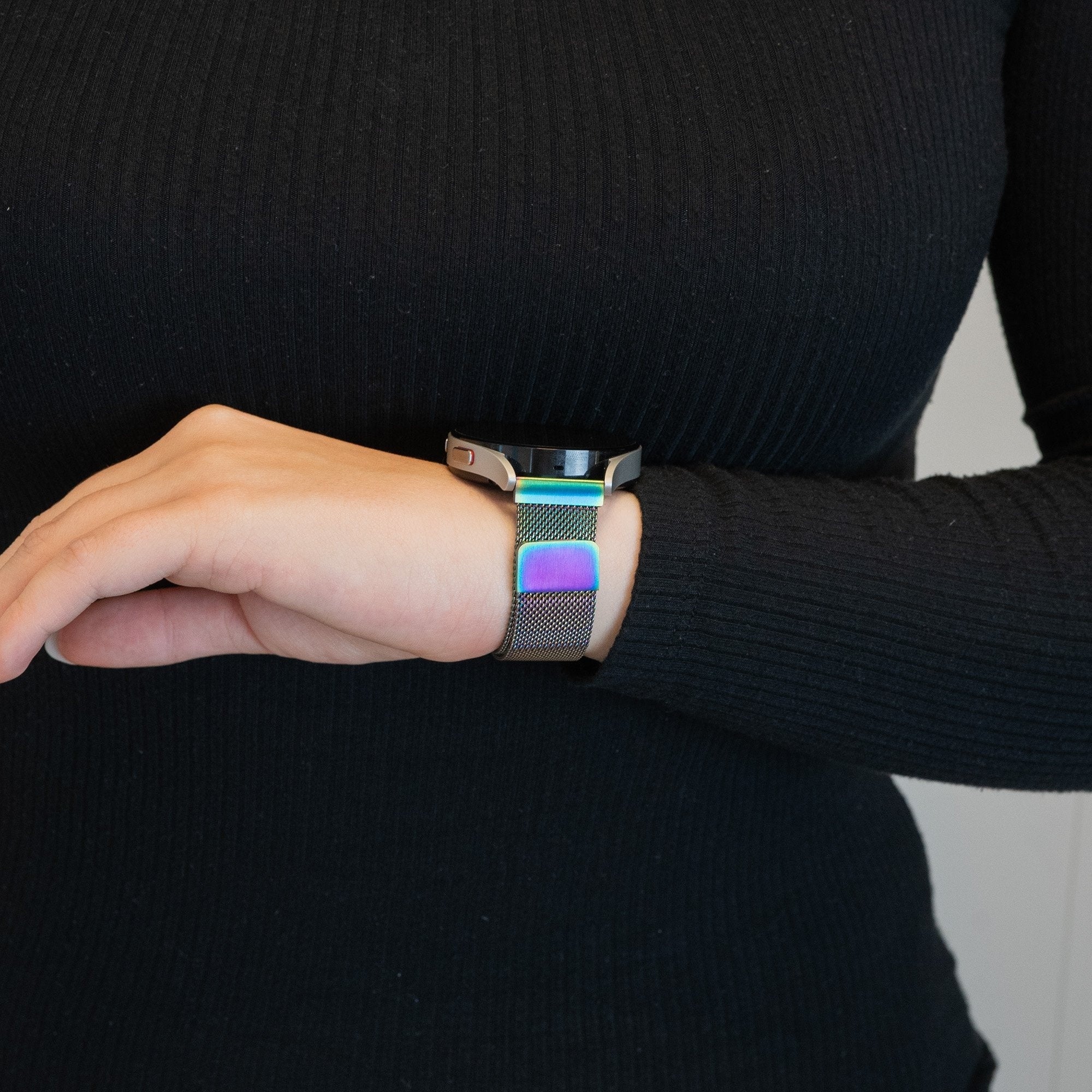 Bandz Coros Apex 42mm Milanese Loop Strap (Rainbow)