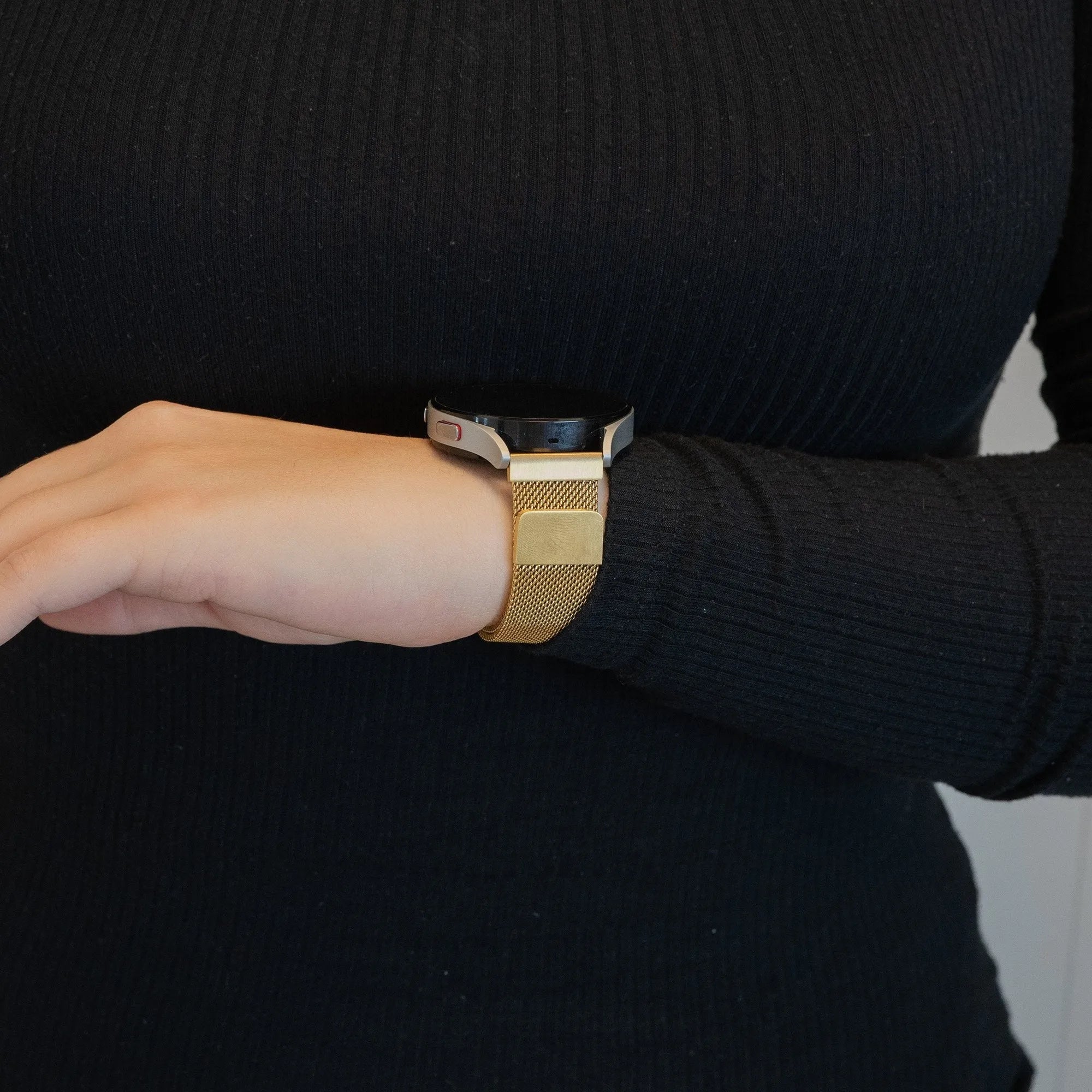 Bandz Coros Apex 42mm Milanese Loop Strap (Gold)