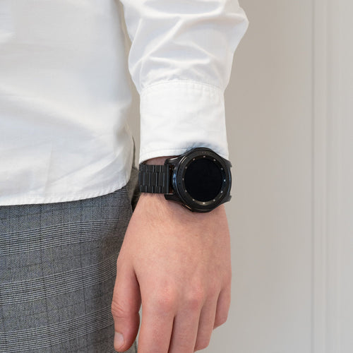 Bandz OnePlus Watch Lite Titanium Link Strap (Black)