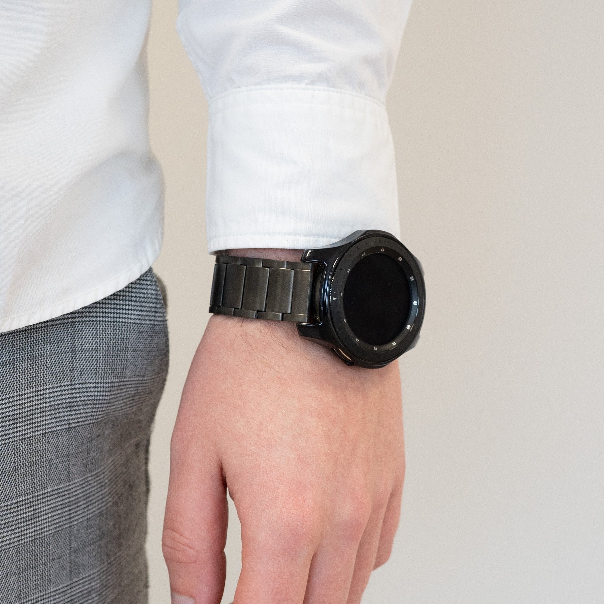 Bandz Suunto Race (S) titanium schakel band (grafiet)