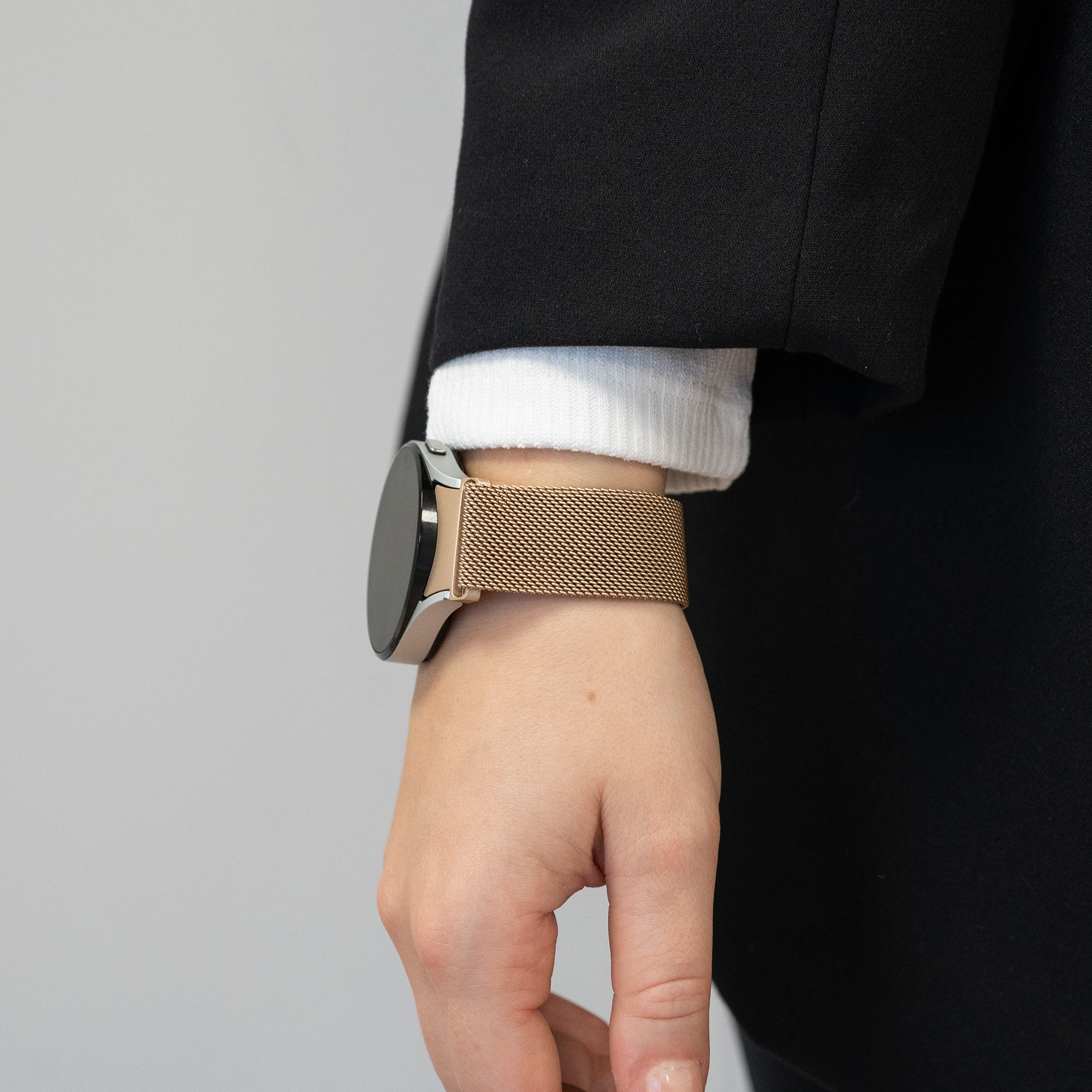 Bandz Samsung Galaxy Watch 5 Pro Milanese Loop Strap (Rose Gold)