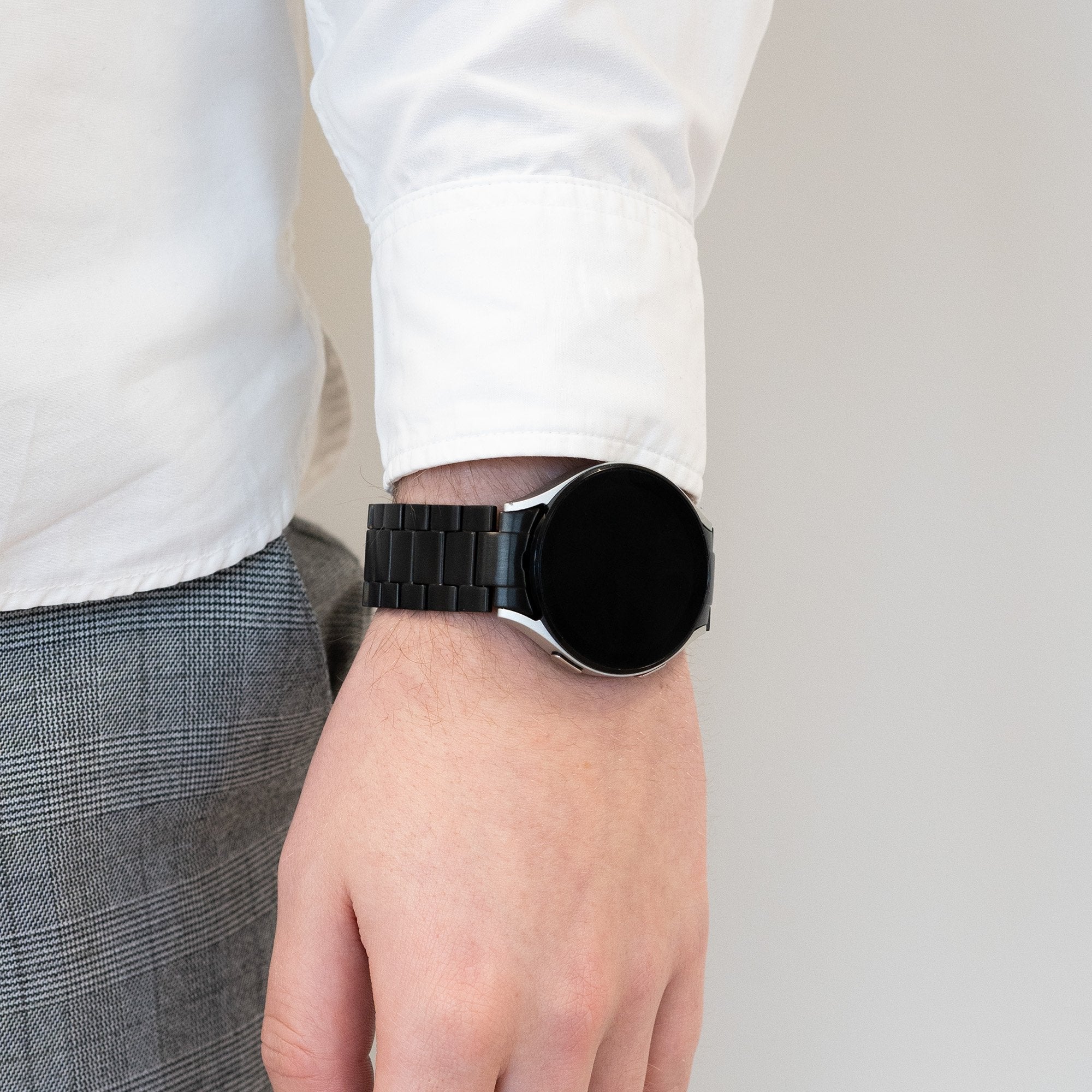 Bandz Correa sólido titanio Samsung Galaxy Watch 6 - 40mm (negro)