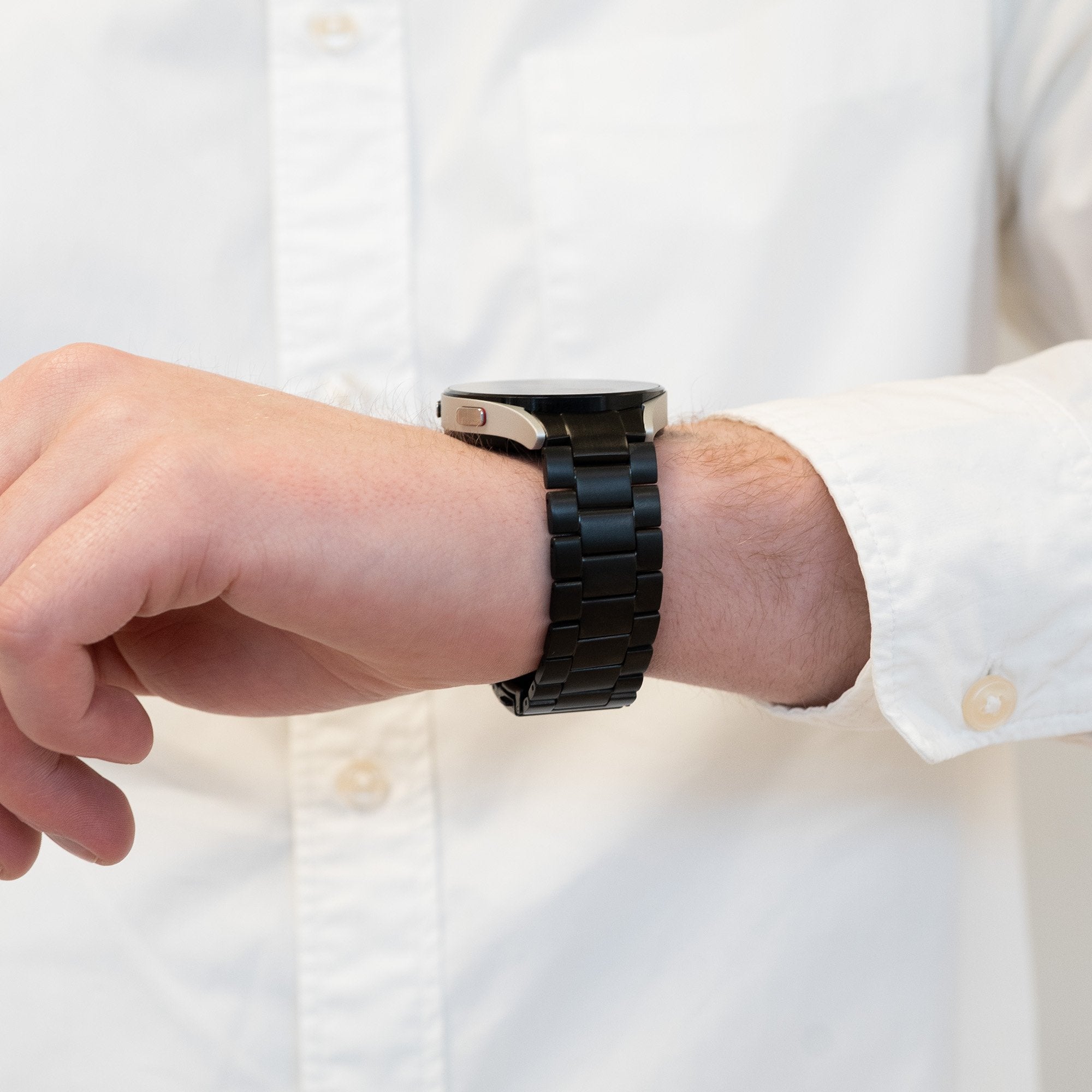 Bandz Correa sólido titanio Samsung Galaxy Watch 6 - 40mm (negro)