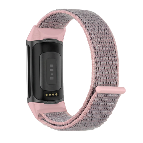 Fitbit Charge 6 Nylon Strap (Pink)