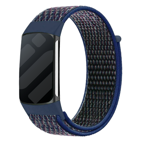 Fitbit Charge 6 nylon bandje (indigo blauw)