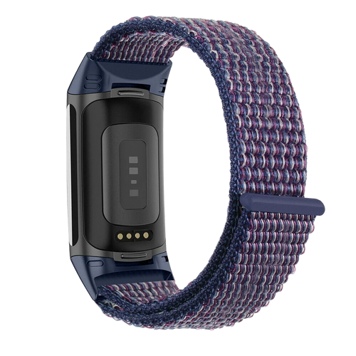 Fitbit Charge 6 nylon bandje (indigo blauw)