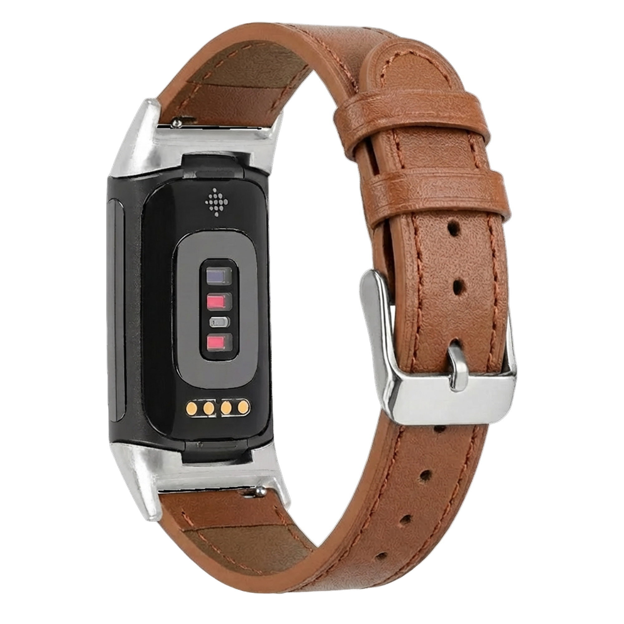 Fitbit Charge 6 Leather Strap (Brown)