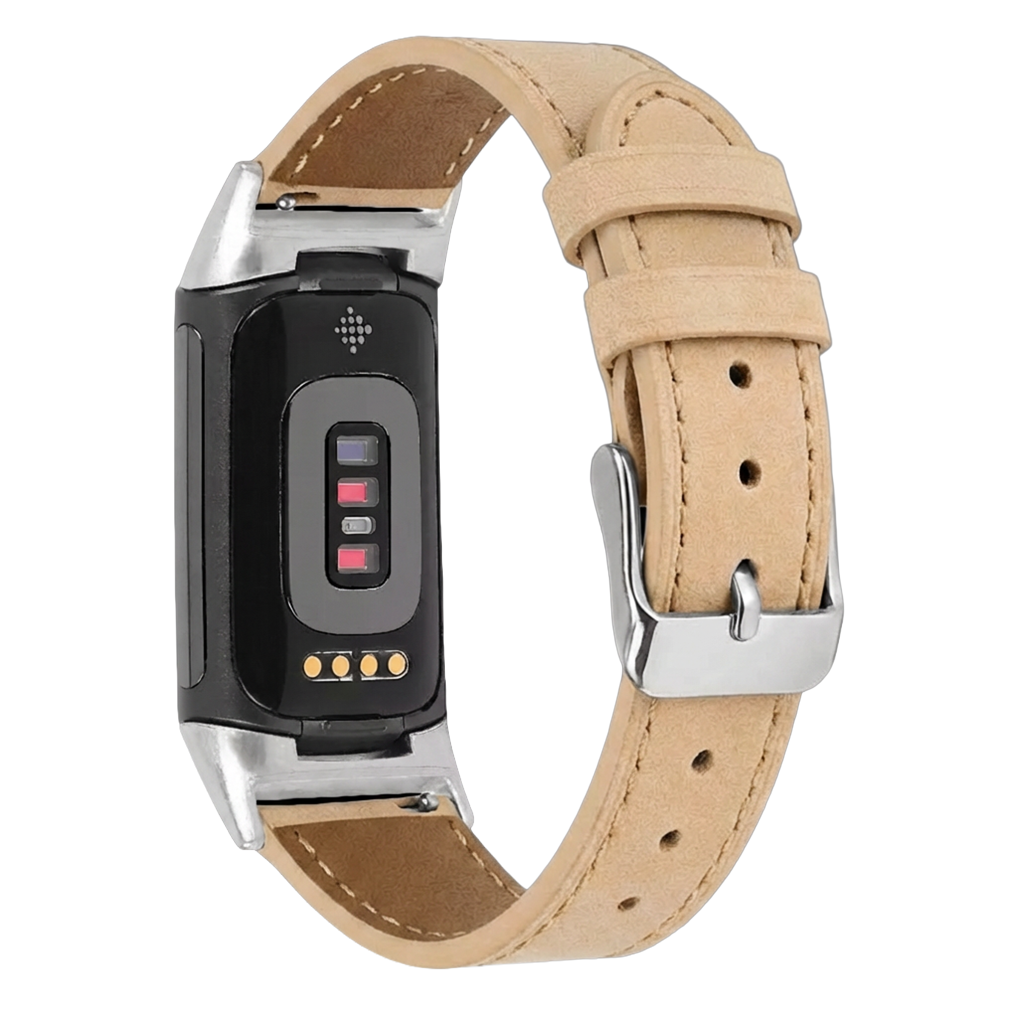 Fitbit Charge 6 Leather Strap (Apricot)