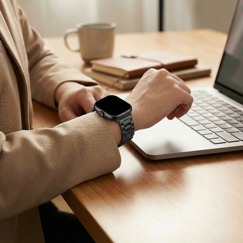 Xiaomi Smart Band 9 Pro stalen band (zwart)