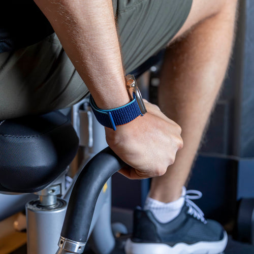Bandz Apple Watch Nylonarmband 'Classic' (Dunkelblau Mischung)