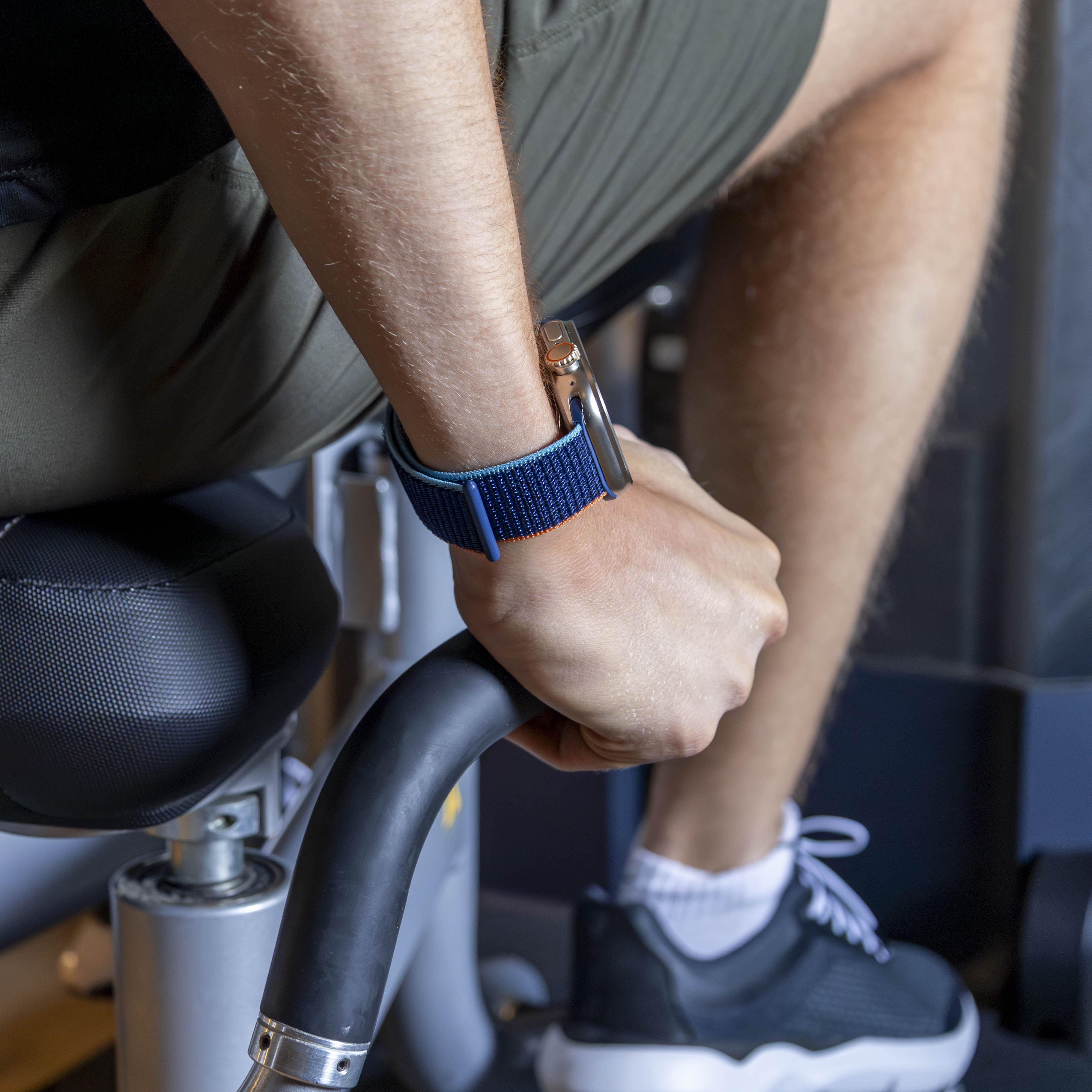 Bandz Apple Watch Nylonarmband 'Classic' (Dunkelblau Mischung)