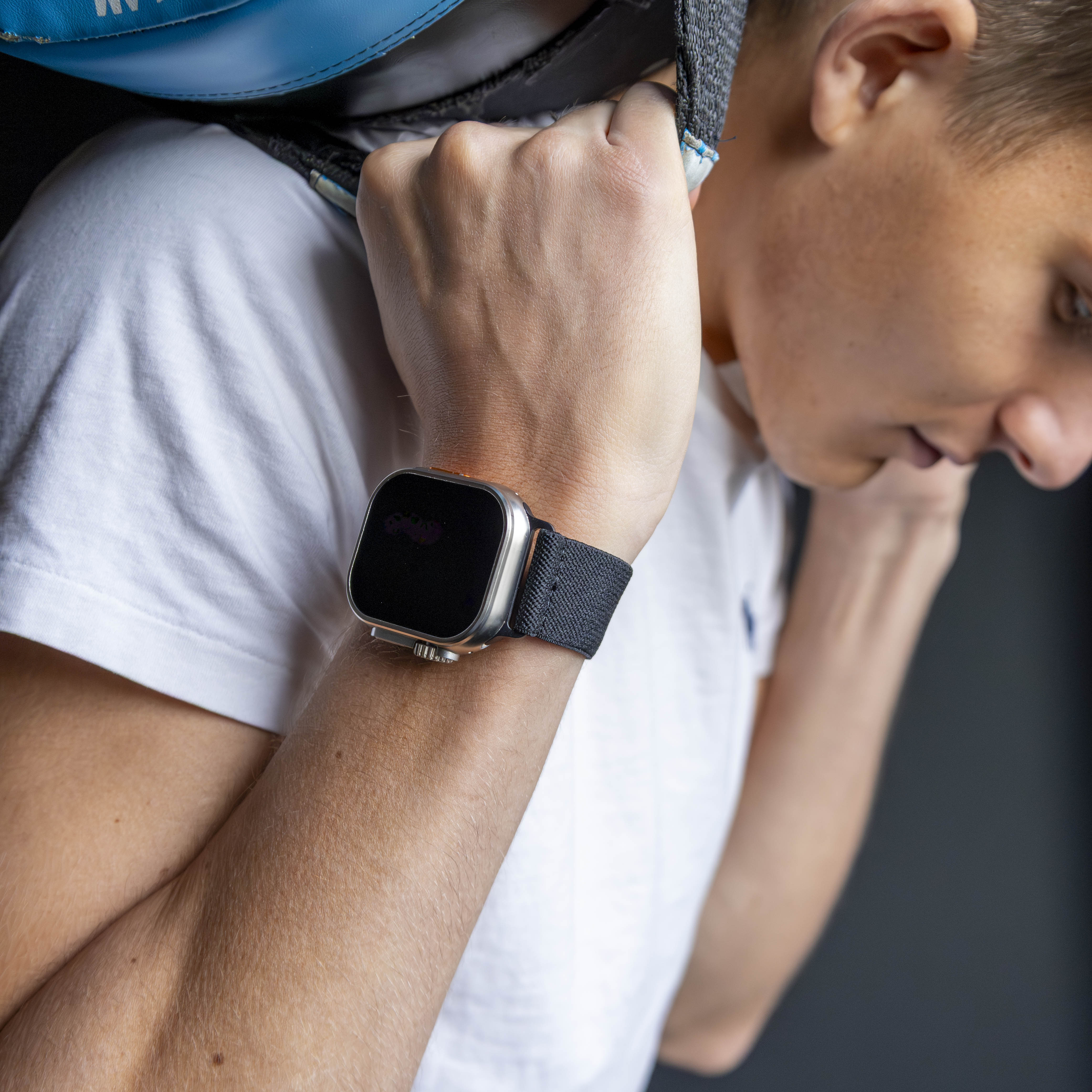 Apple Watch elastisches Armband (Schwarz)