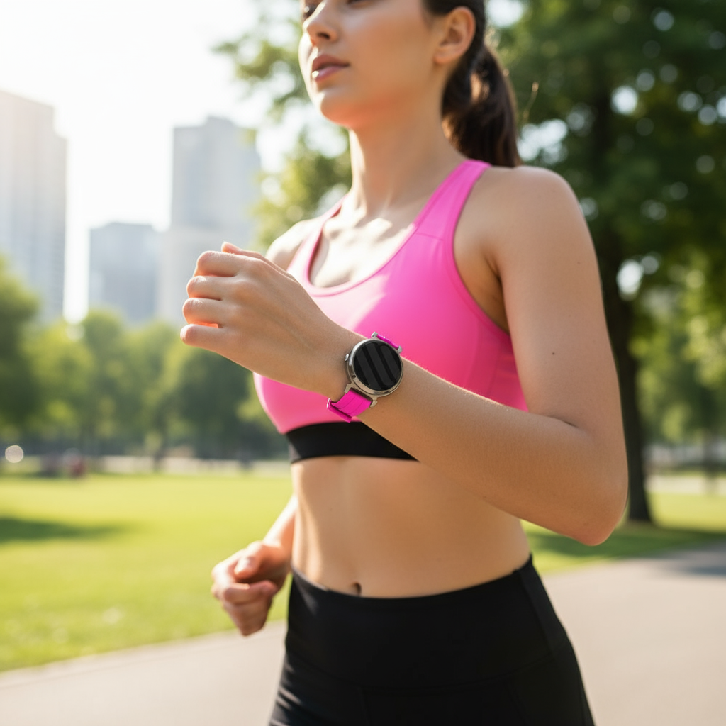 Garmin Lily 2 Silikonarmband (Lila-Rosa)