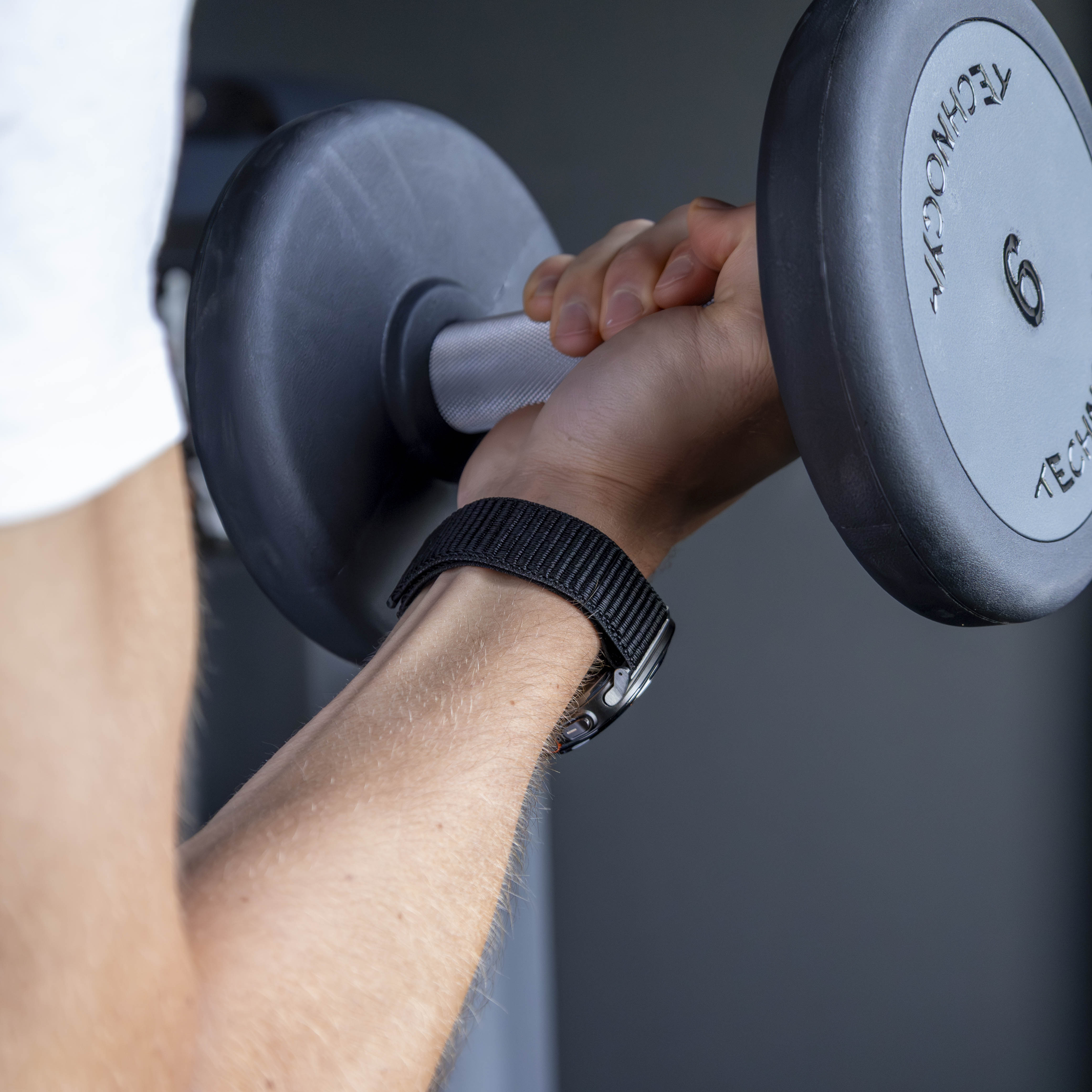 Bandz Samsung Galaxy Watch Ultra Nylon Loop Armband (Schwarz)