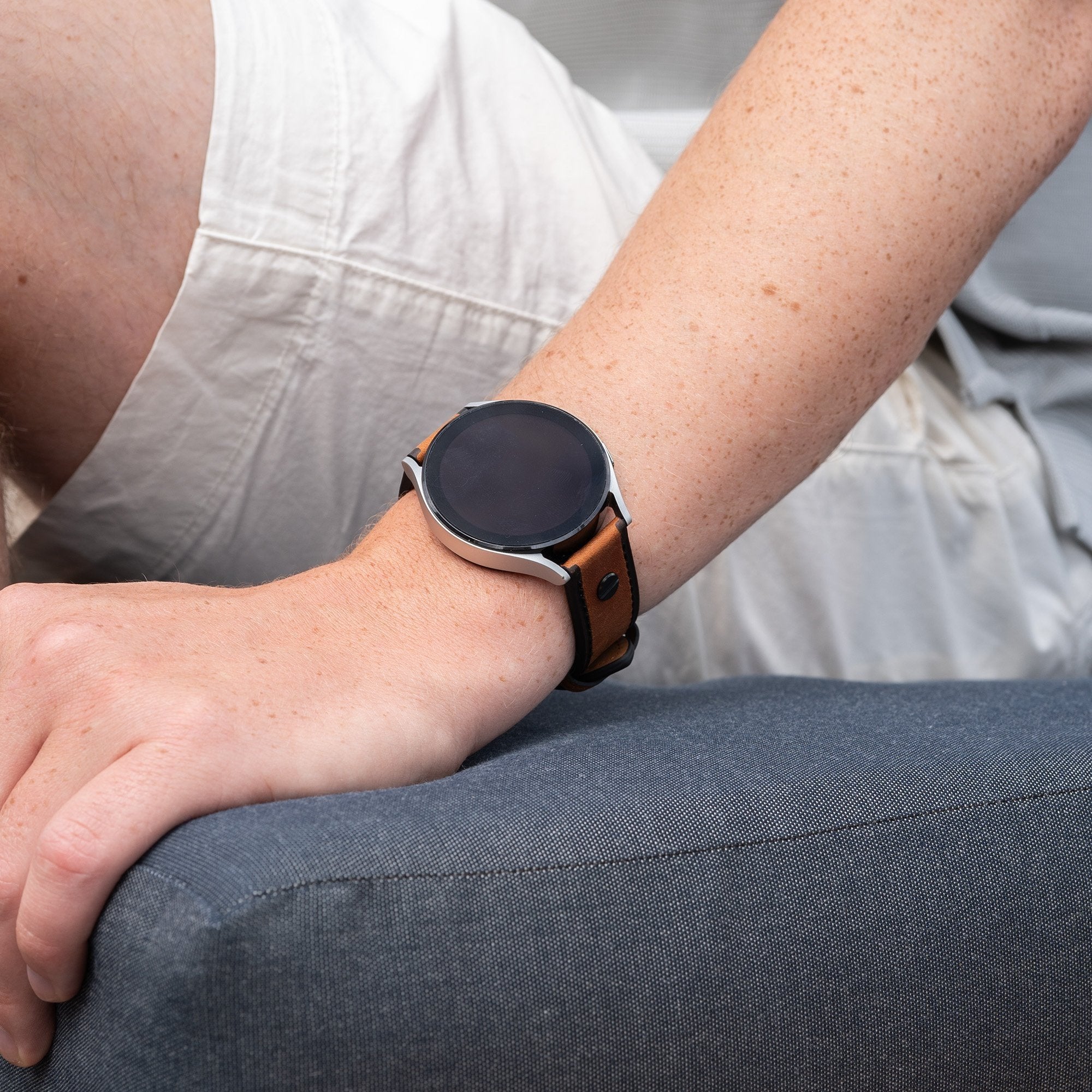 Suunto Race (S) Leather Strap with Screw (dark brown)