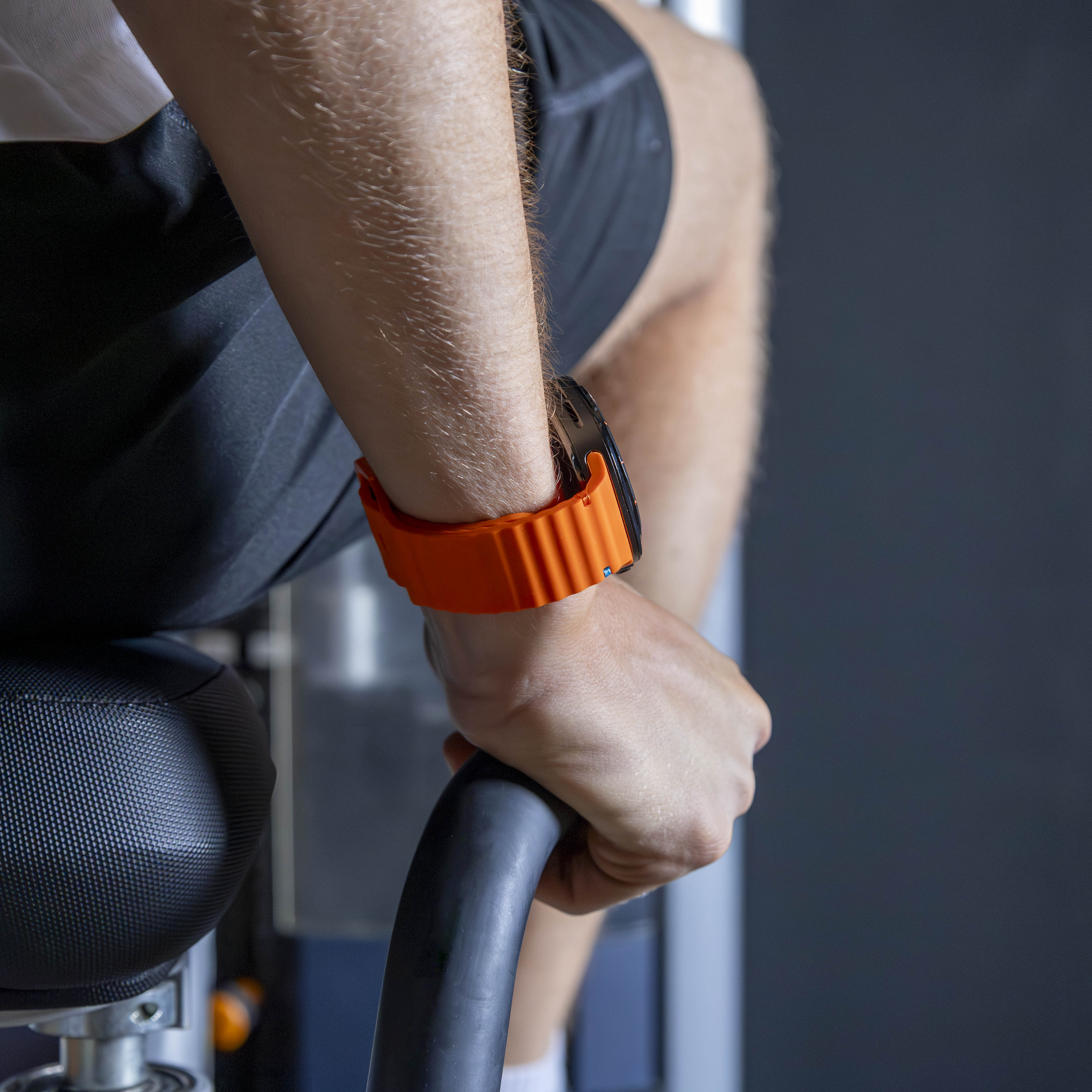 Samsung Galaxy Watch Ultra Wave Silikonarmband (Orange)