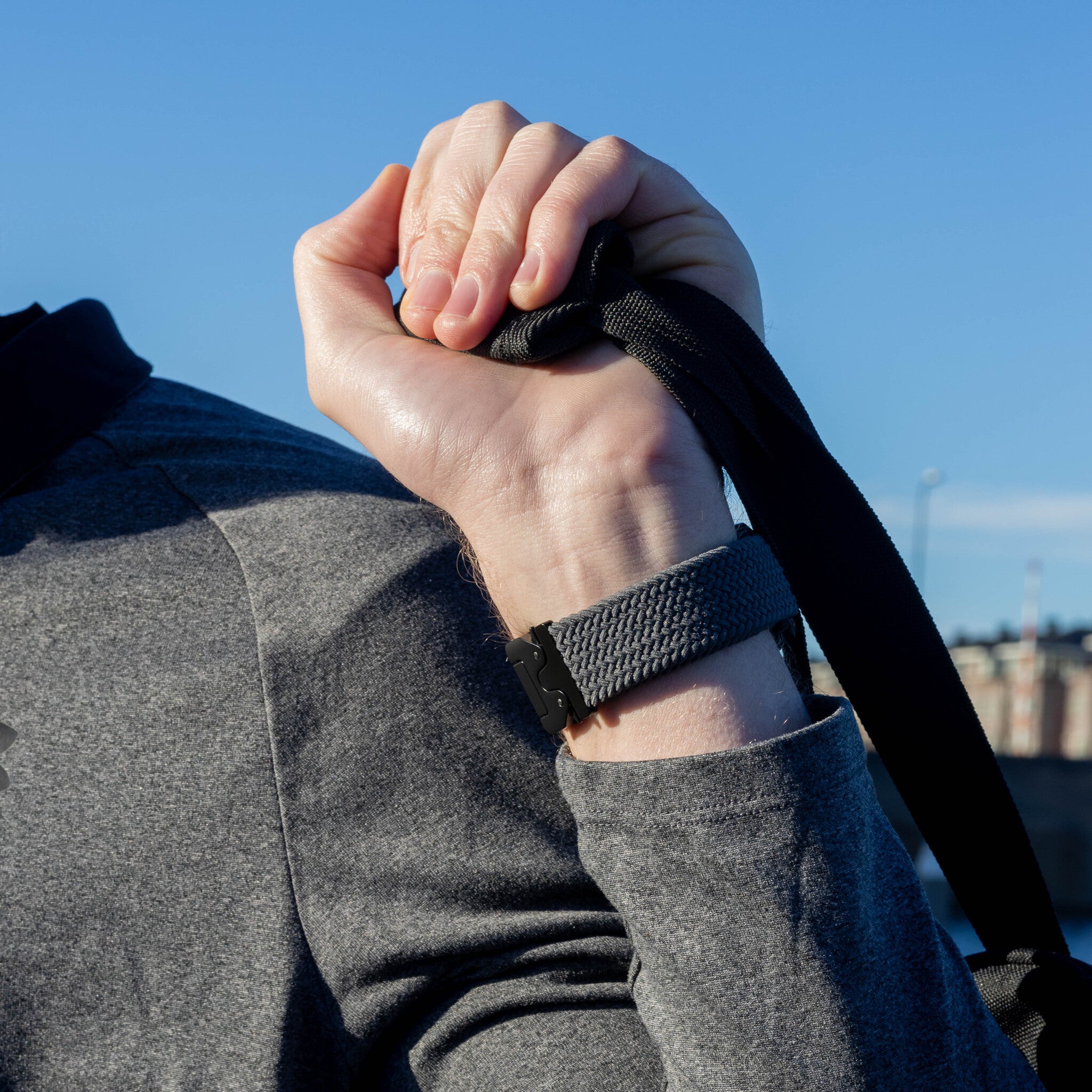 Suunto Vertical 2 Geflochtenes Armband mit P-Schnalle (Grau)