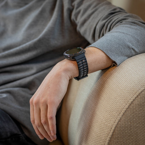 Correa de silicona wave Samsung Galaxy Watch Ultra (negra/gris)