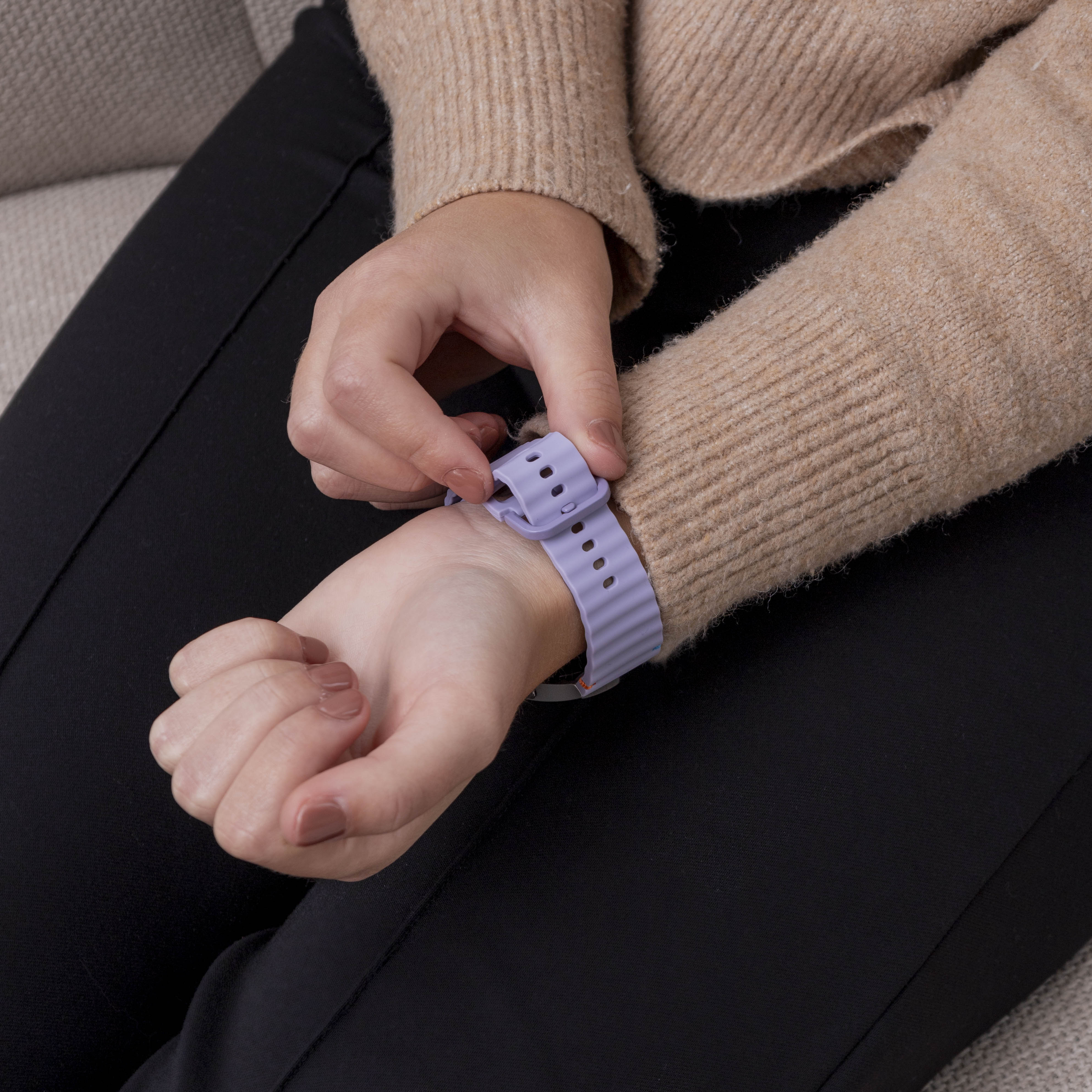 Samsung Galaxy Watch 7 - 40mm Wave Strap (Light Purple)