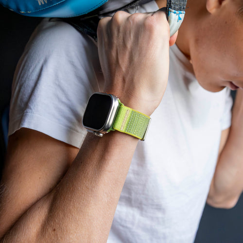 Apple Watch Ultra wave nylon bandje (veld groen)