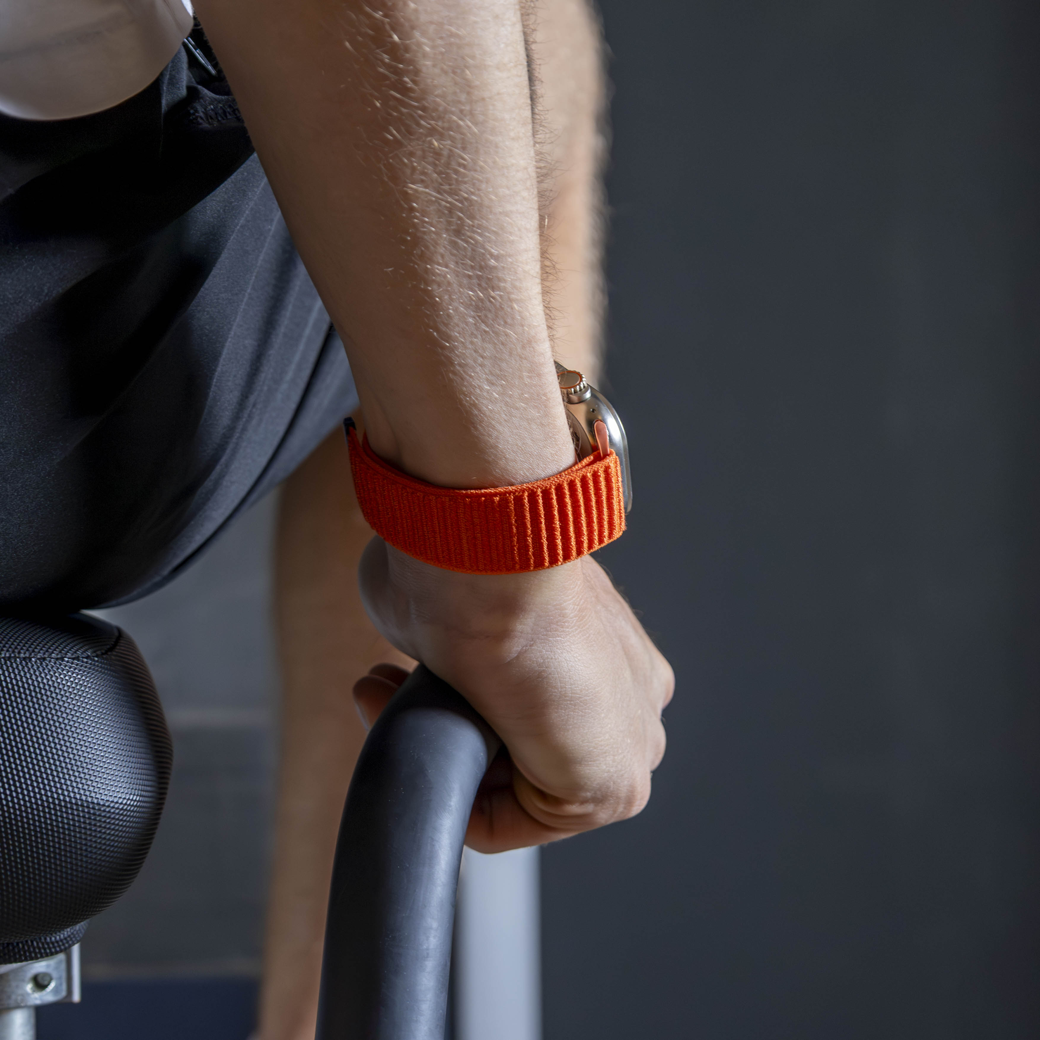 Strap-it Apple Watch Wave Nylonarmband (Orange)