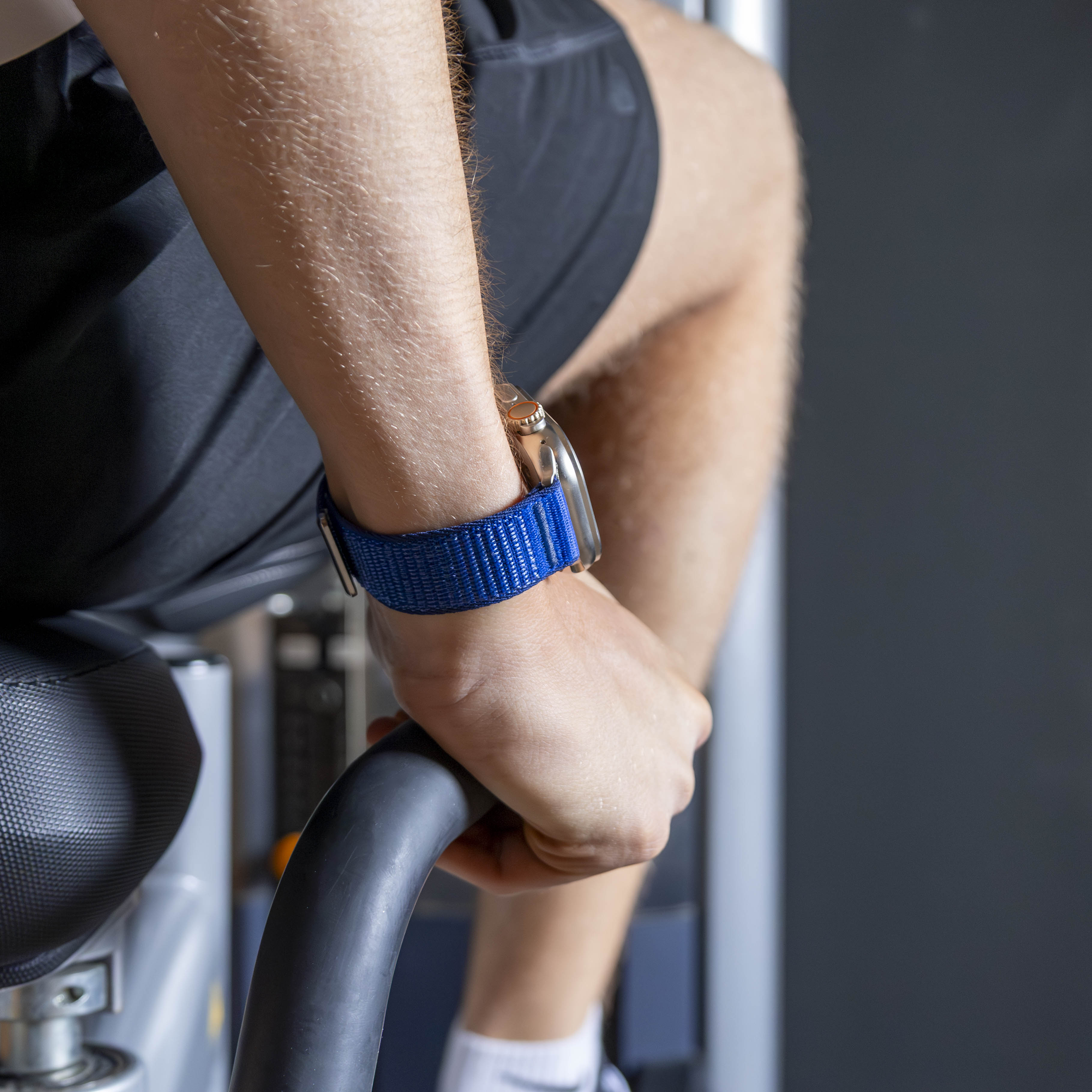 Strap-it Apple Watch Wave Nylonarmband (Royal Blau)