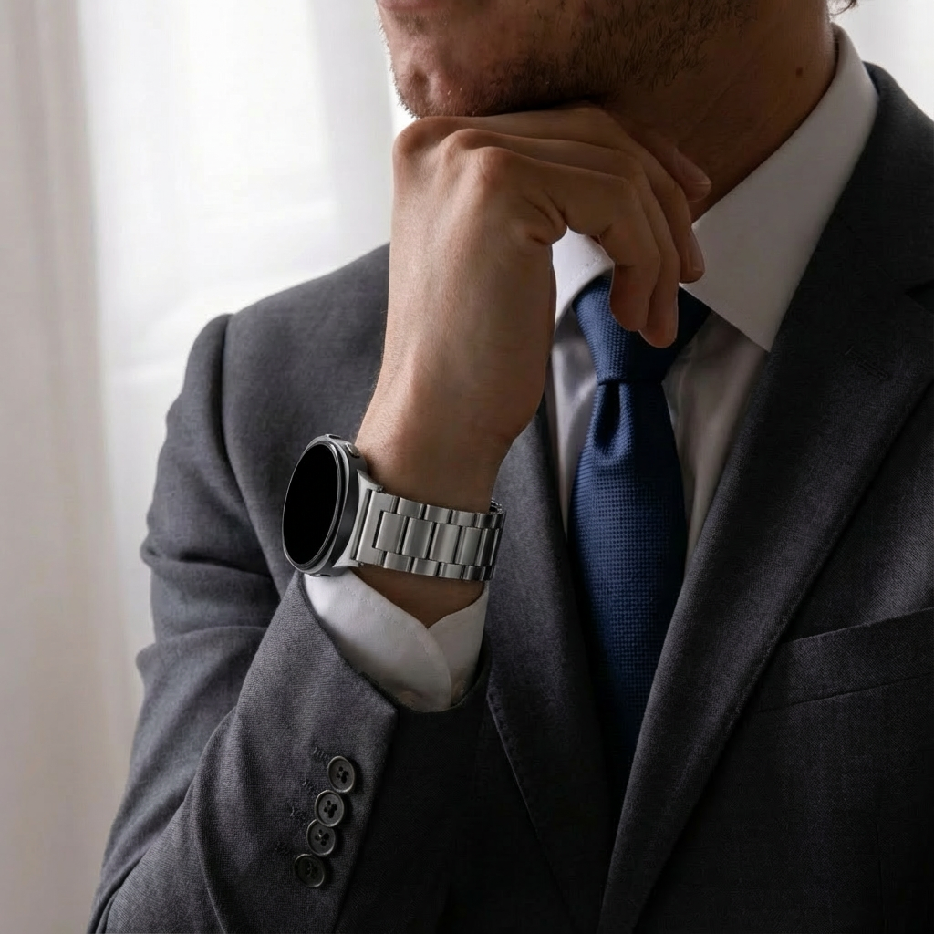 Samsung Galaxy Watch 8 - 44mm Titanium Strap (Silver)