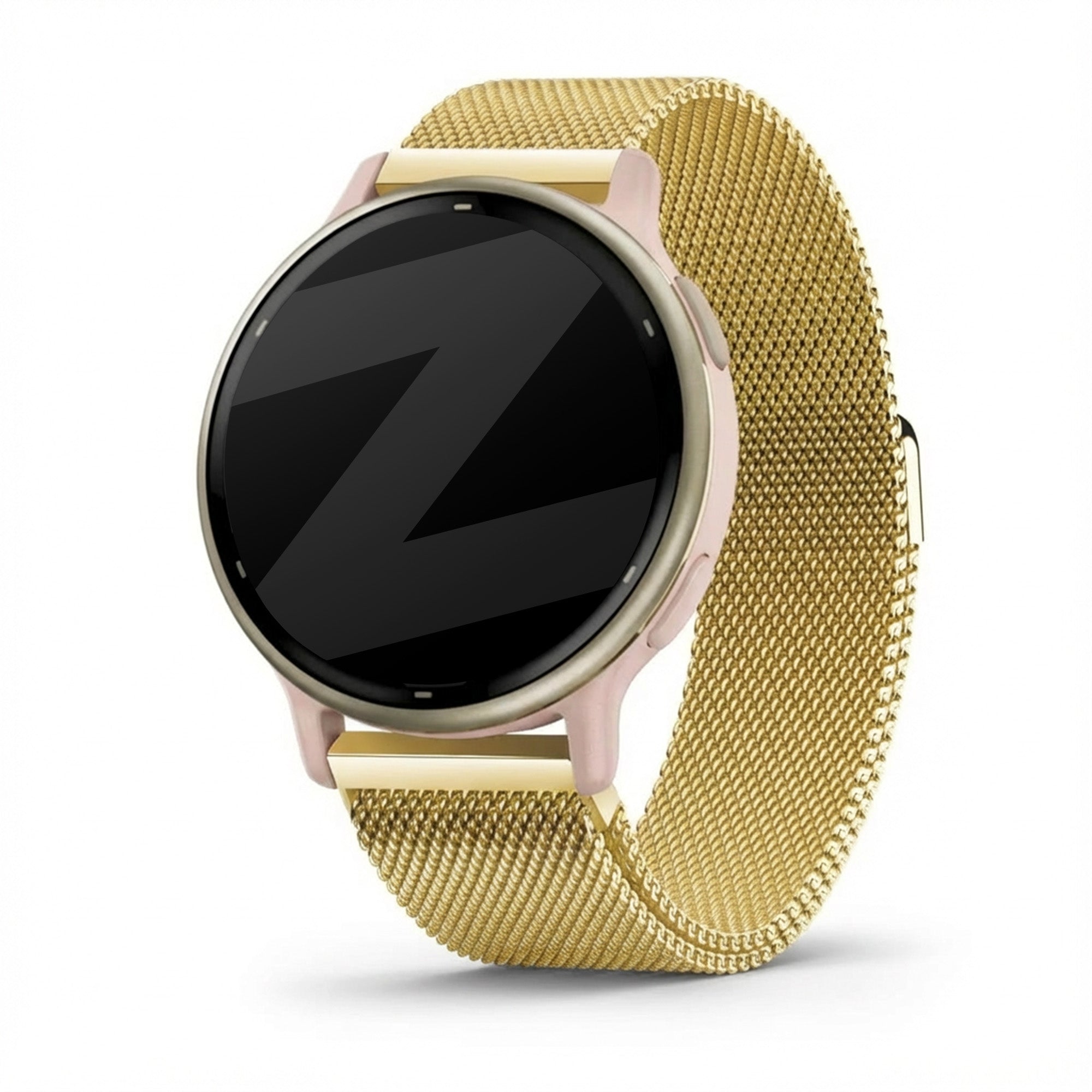 Bandz Garmin Vivoactive 5 Milanese Loop Strap (Gold)