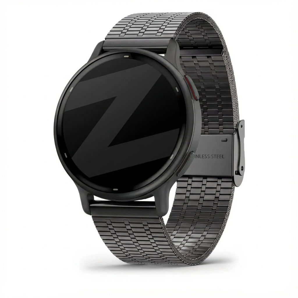Bandz Garmin Vivoactive 5 verstelbare stalen band (zwart)