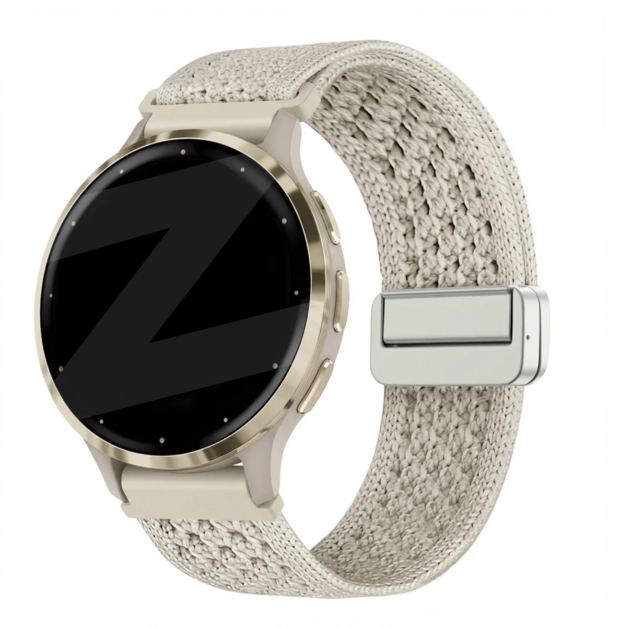 Bandz Garmin Venu 3s Vintage Nylon Strap (Starlight)