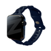 Bandz Correa silicona trenzada Apple Watch (azul oscuro)