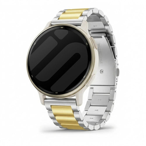 Bracelet acier Garmin Vivoactive 5 (argent/or)