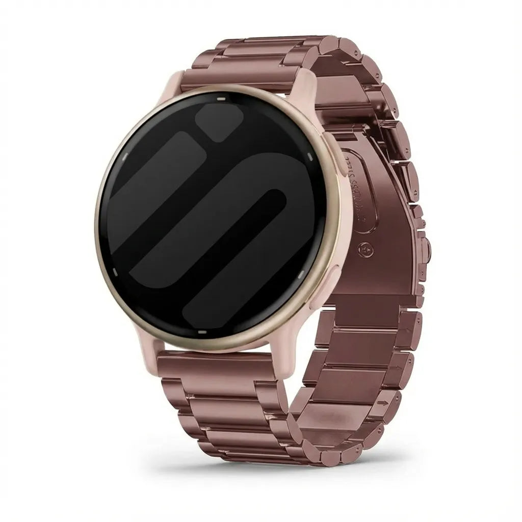 Garmin Vivoactive 5 stalen band (brons-bruin)