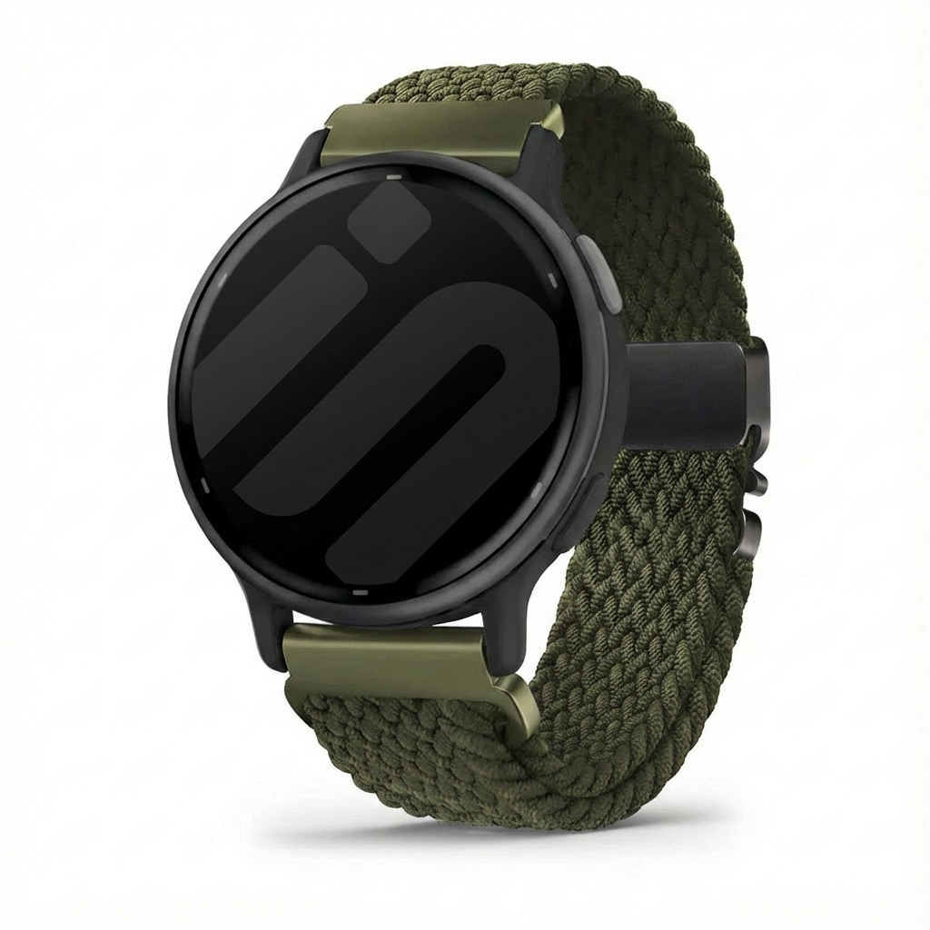 Bracelet tissé avec boucle Garmin Vivoactive 5 (vert)