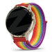 Bandz Garmin Venu 3s Nylon Loop Armband (Regenbogen)