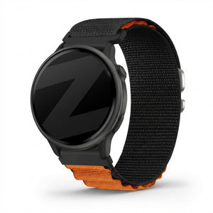 Bandz Garmin Vivoactive 6 Alpine Nylonarmband (Schwarz/Orange)