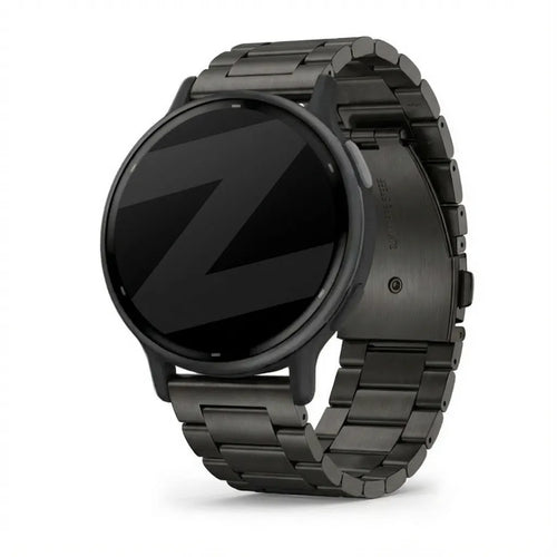 Bandz Garmin Vivoactive 5 Titanium Link Strap (Black)