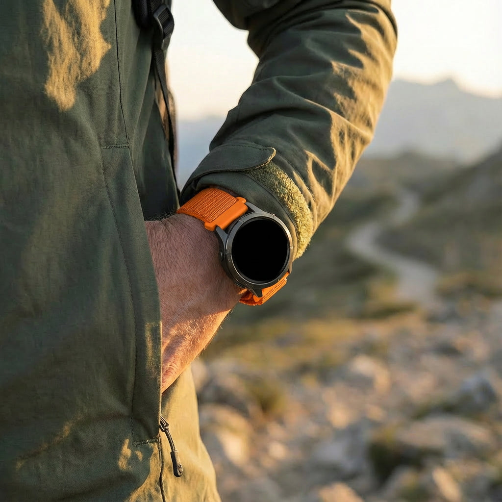 Bandz Garmin D2 Air X15 Alpine Nylon Strap (Orange)