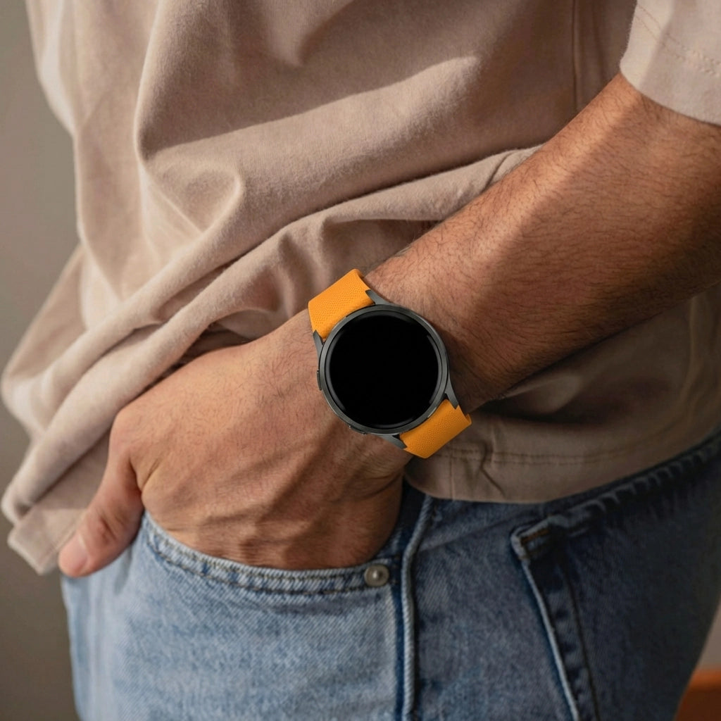 Bandz Bracelet silicone 'Premium' Garmin Forerunner 55 (orange)