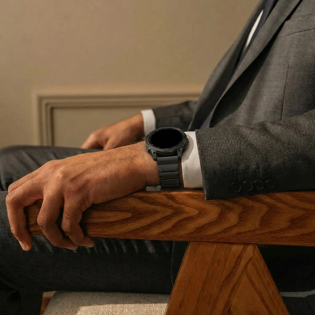 Garmin Tactix 8 - 47mm Titanium Hybrid Strap (Black)