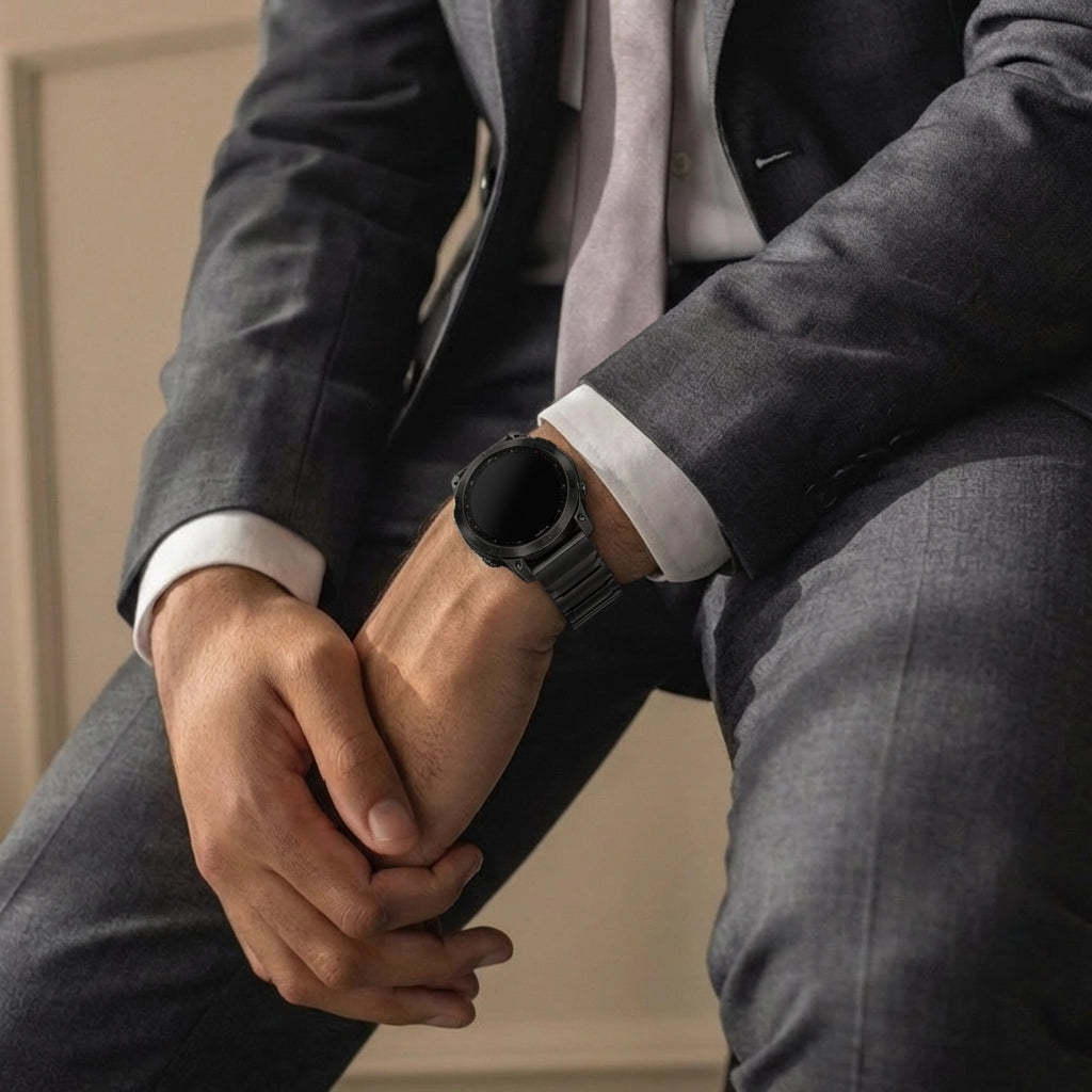 Garmin Tactix 8 - 47mm Titanium Hybrid Strap (Black)