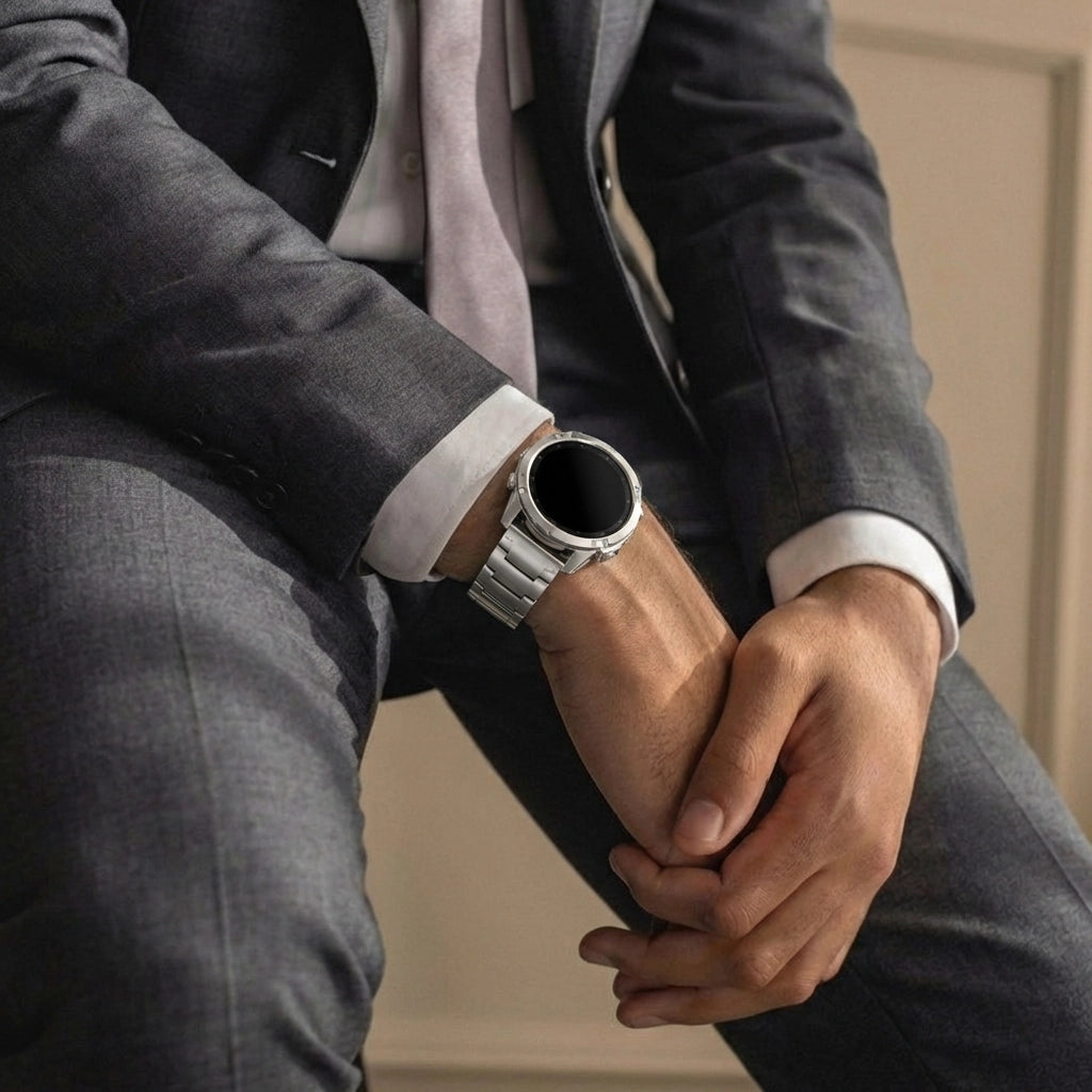 Garmin Tactix 8 - 47mm Titanium Hybrid Strap (Silver)