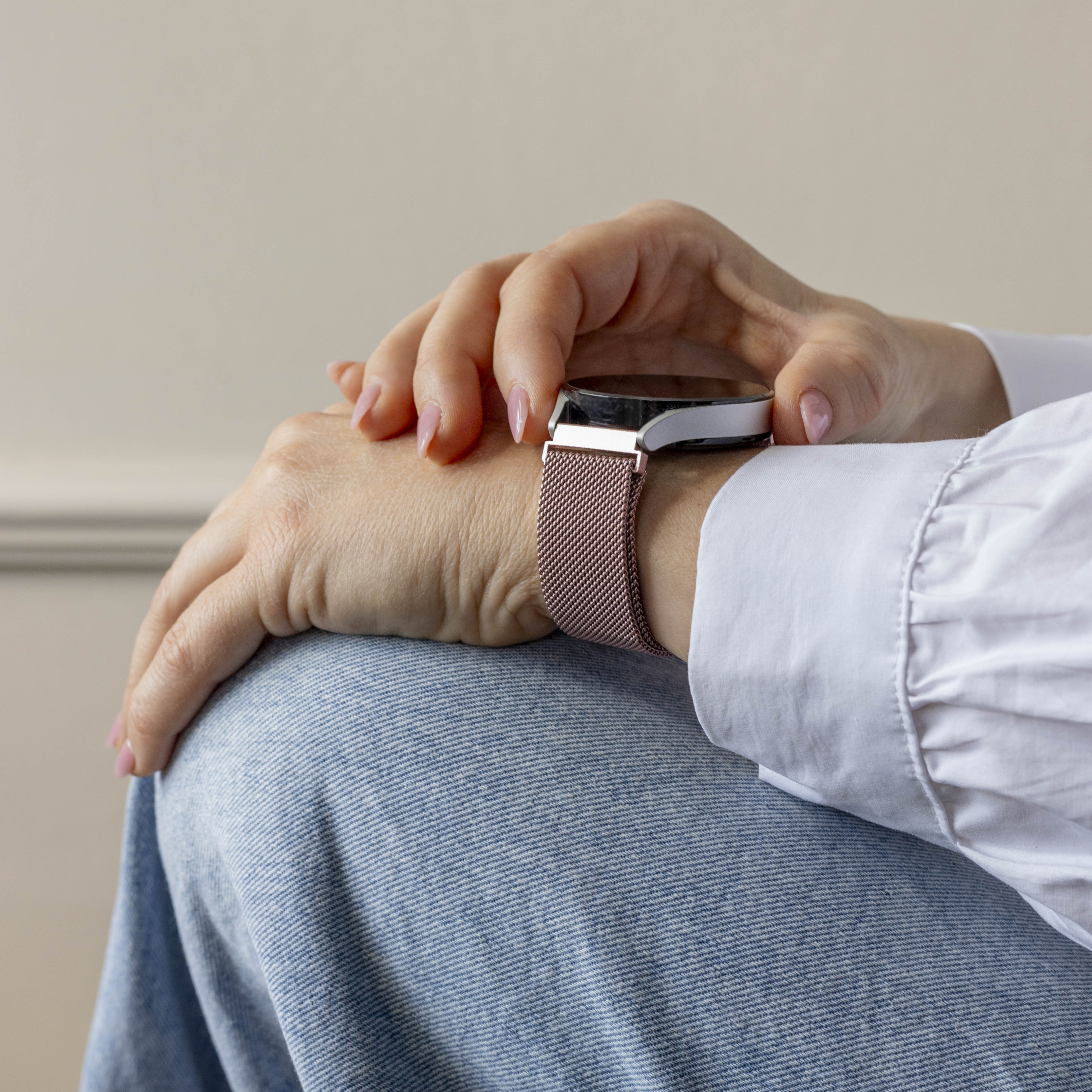 Amazfit Active 2 Milanese Strap (Pink)